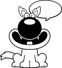 Talking Cartoon Wolf