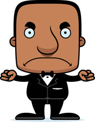Cartoon Angry Groom Man