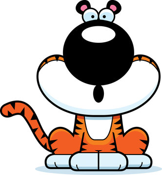 recommend clip art: Surprised Cartoon Tiger