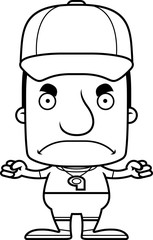 Cartoon Angry Coach Man