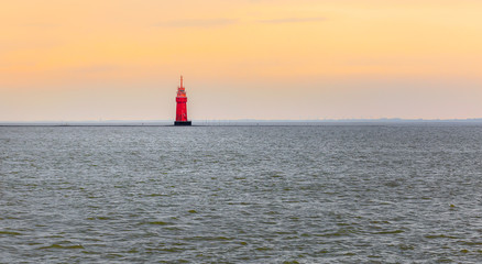 Lighthouse Robbenplate in the Aussenweser