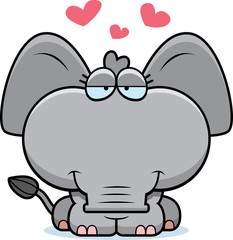 Cartoon Elephant Love