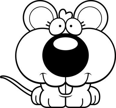 Cartoon Mouse Smiling