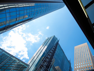 Fototapeta na wymiar Skyscrapers in TokyoShinjuku, Tokyo, Japan, One of the biggest business district in Japan.