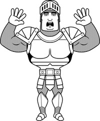 Cartoon Knight Surrender