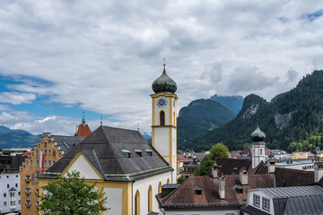 Fototapeta na wymiar The city Kufstein in Tyrol , Austria