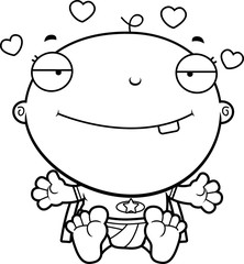 Cartoon Superhero Baby Love