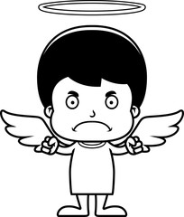 Cartoon Angry Angel Boy