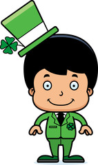 Cartoon Smiling Irish Boy