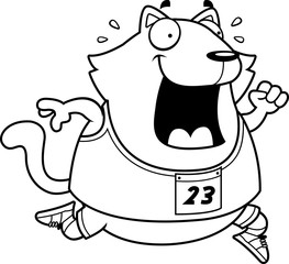 Cartoon Cat Running Race