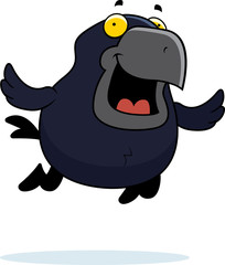 Cartoon Crow Flying