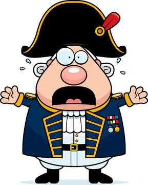Scared Cartoon British Admiral