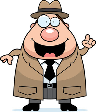 recommend clip art: Cartoon Detective Idea