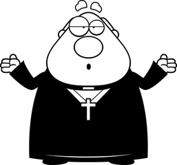 Confused Cartoon Priest
