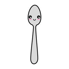 Spoon cutlery utensil kawaii cute cartoon