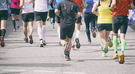 Naklejka premium Marathon Läufer