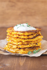 Butternut squash fritters