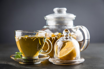 Cup of chamomile tea