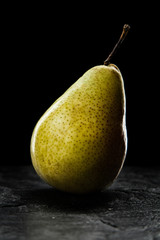 Pear on dark background