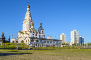 View on Church of All Saints in Minsk, Belarus