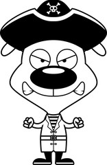 Cartoon Angry Pirate Puppy