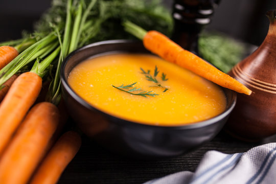 Carrot cream soup