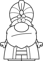 Cartoon Sultan Bored