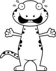 Scared Cartoon Salamander