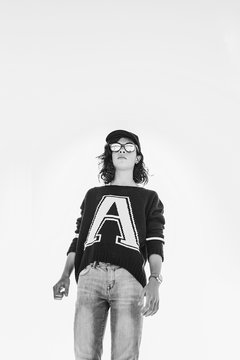 Teen-age girl portrait.