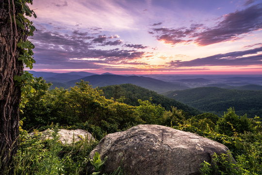 Buck Hollow Overlook Along Skyline Drive