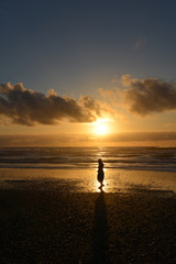 walking the beach