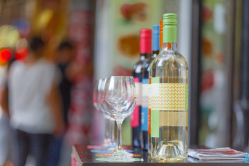 Bottle shop sells wines and offers wine tasting experiences in outdoor street bar