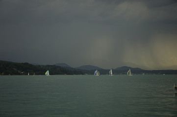 Temporale sul lago di Wörthersee