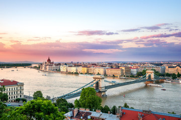 Budapest im Sonnenuntergang 