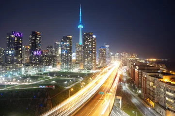 Gordijnen Toronto at night © Christian