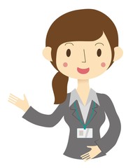 スーツ姿の女性