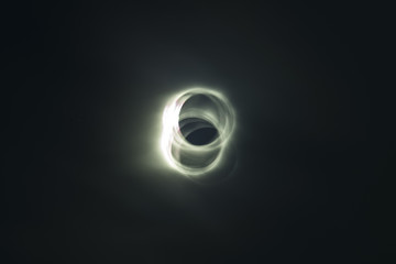 Full solar eclipse with long exposure