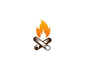 Camp fire logo