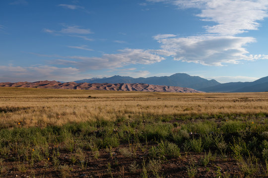 This is Great Sand Dunes National Park in Colorado, where the sand dunes are not white.