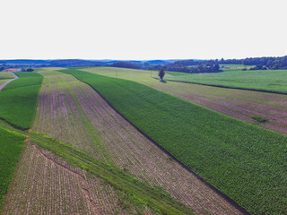 Obraz premium Aerial of Main Street Area in Shrewsbury, Pennsylvania