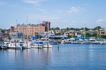 Fototapeta na wymiar Fells Point/ Canton Waterfront in Baltimore, Maryland