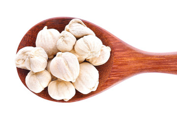 Cardamom on a white background