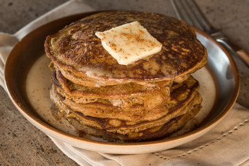 A Stack of Pumpkin Pancakes