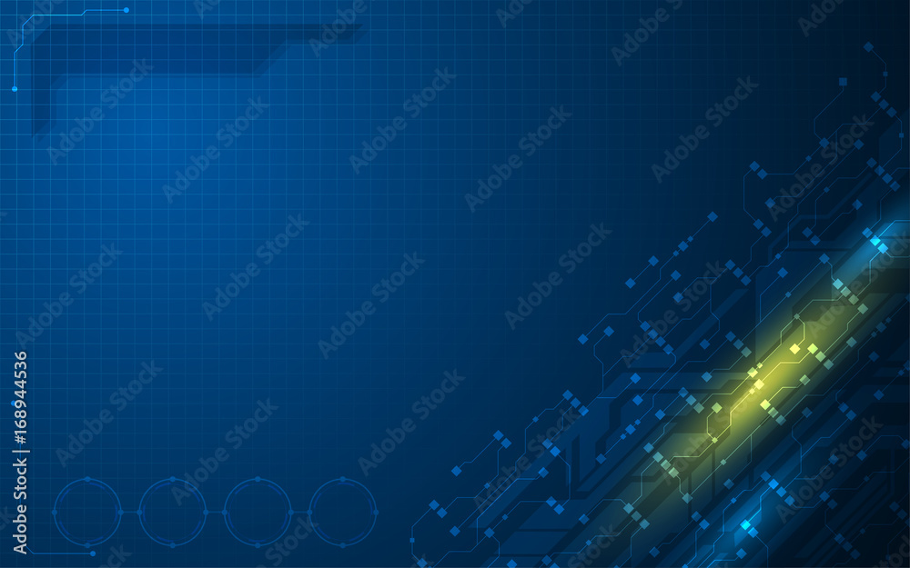 Poster abstract tech circuit electronics line pattern concept background