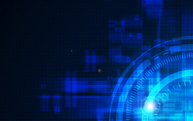 rectangle pattern glitch design blue black background