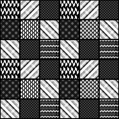 Seamless patchwork modern pattern
