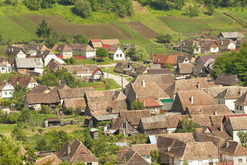 Picturesque village in Eastern Europe  