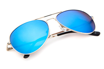 Aviator sunglasses isolated on white background