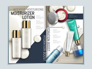 Skin care brochure template