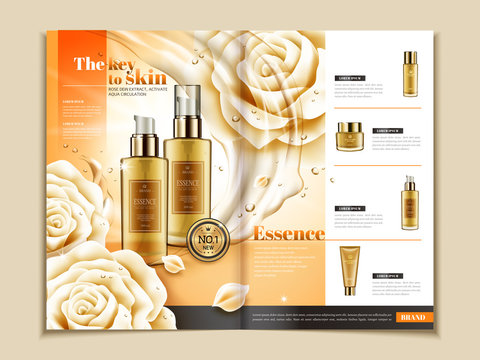 Skin care brochure template